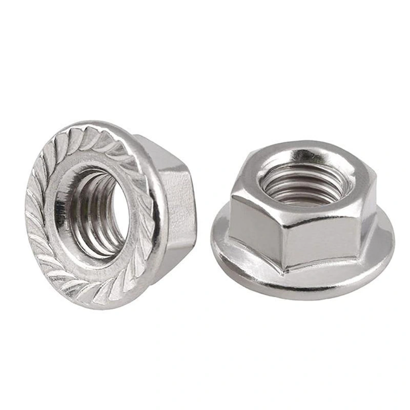 Nickel-plated Hex Nuts with Flange Nickel-plated Hex Nuts with Flange
