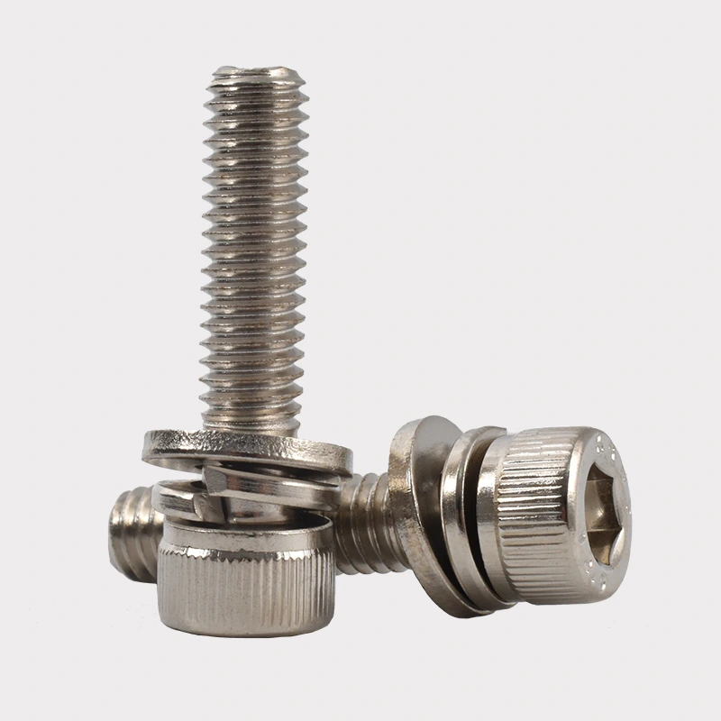 Nickel-plated Hex Socket Cap Head Combination Screws Nickel-plated Hex Socket Cap Head Combination Screws